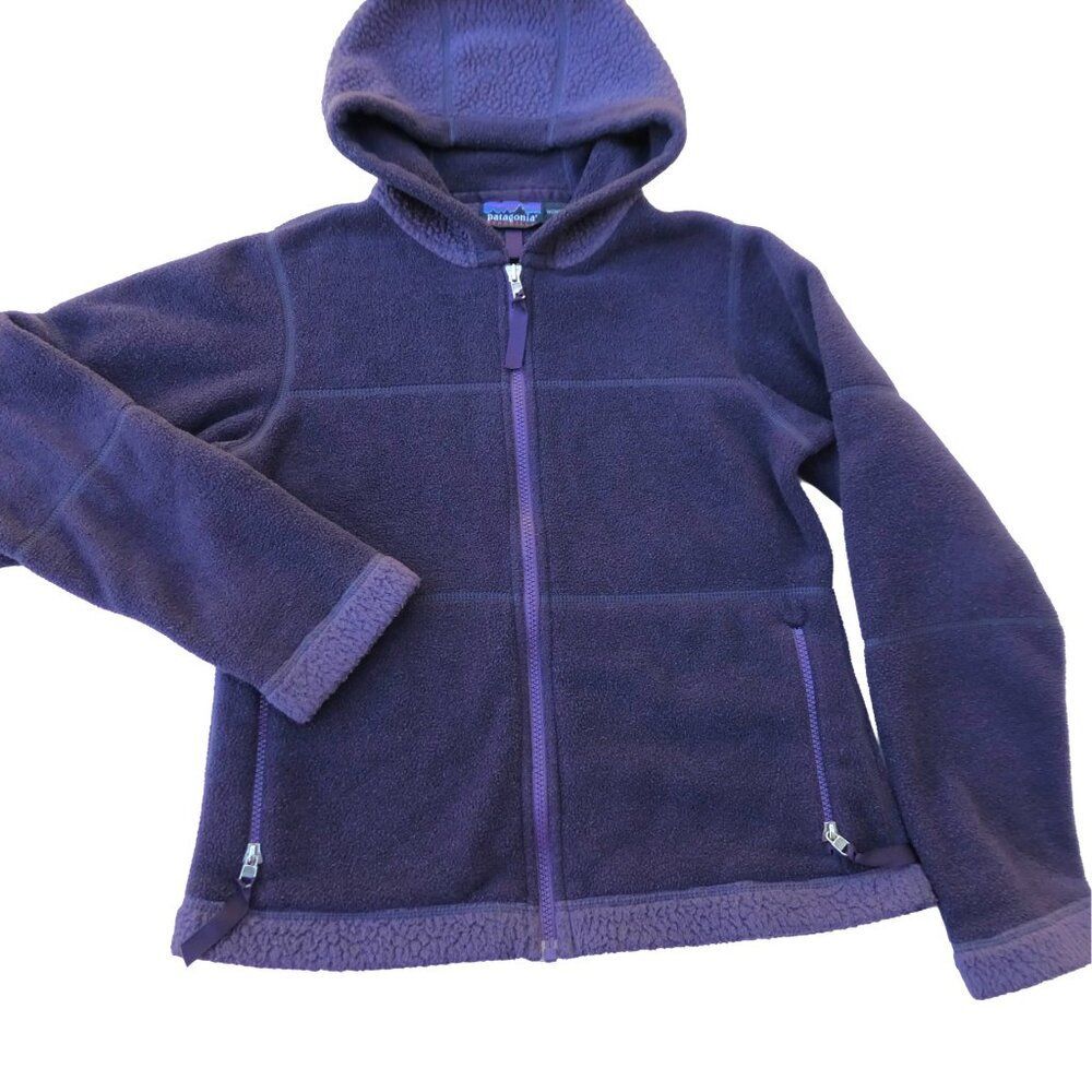 Vintage USA Patagonia Synchilla Arctic Fleece Jacket Full Zip Hoodie Purple XS